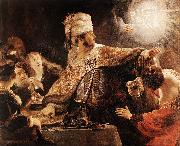 REMBRANDT Harmenszoon van Rijn, Belshazzar's Feast